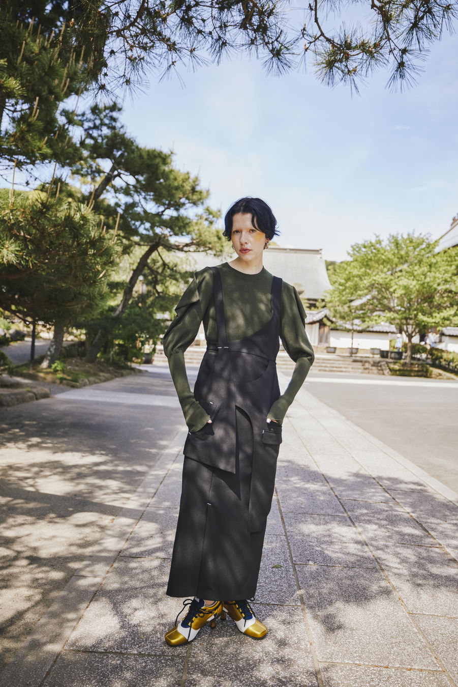VEST LAYERED ASYMME SHOULDER OP