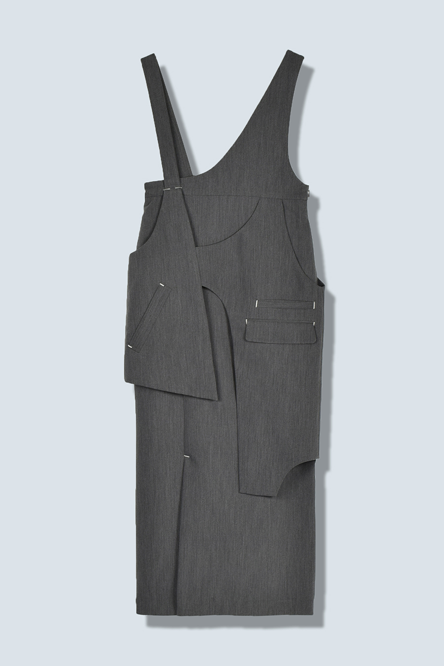 VEST LAYERED ASYMME SHOULDER OP
