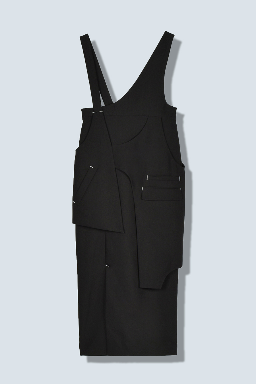 VEST LAYERED ASYMME SHOULDER OP