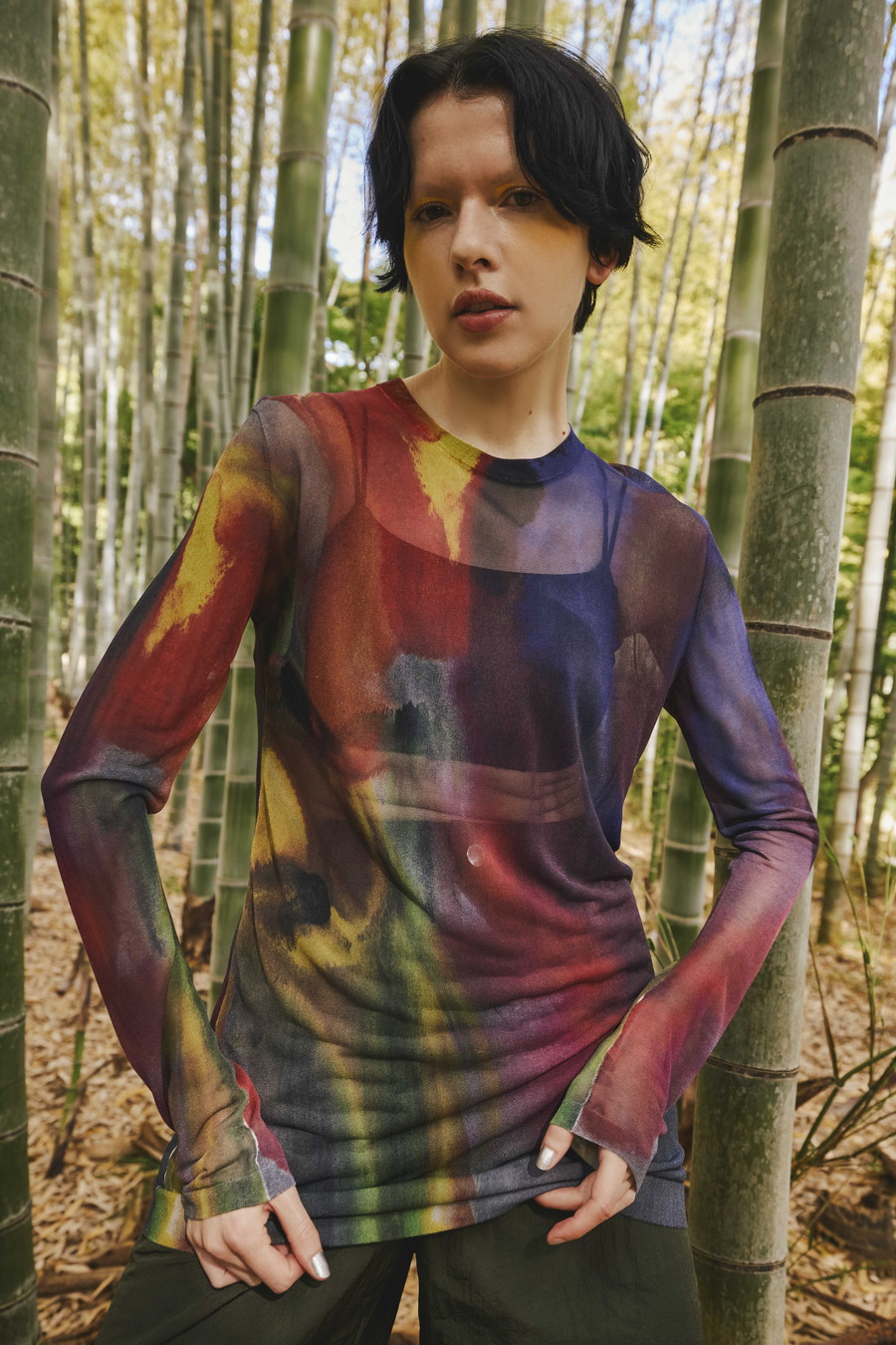 EVOLVE SHEER KNIT TOP