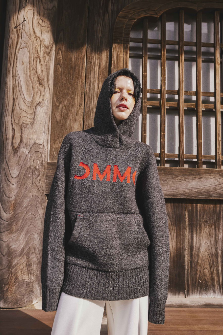 CURL KNIT HOODIE