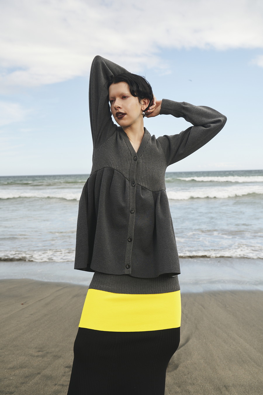 TUCK FLARE KNIT CD