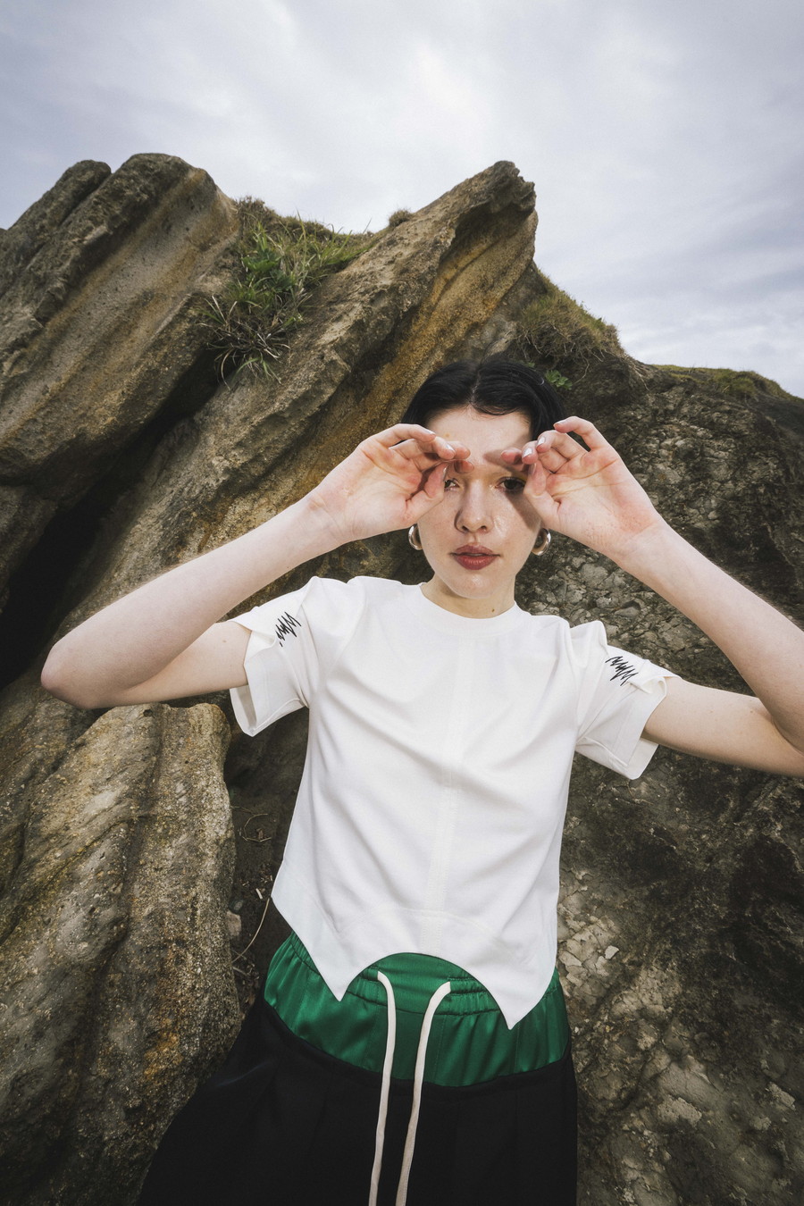 TUCK SLEEVE SHORT T