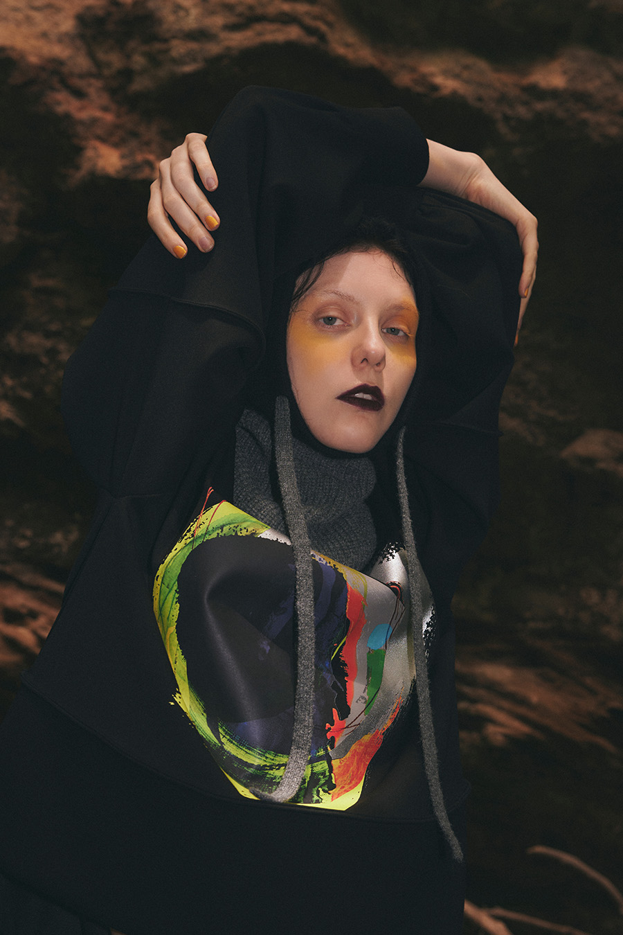 CIRCLE PAINT SWEAT TOP