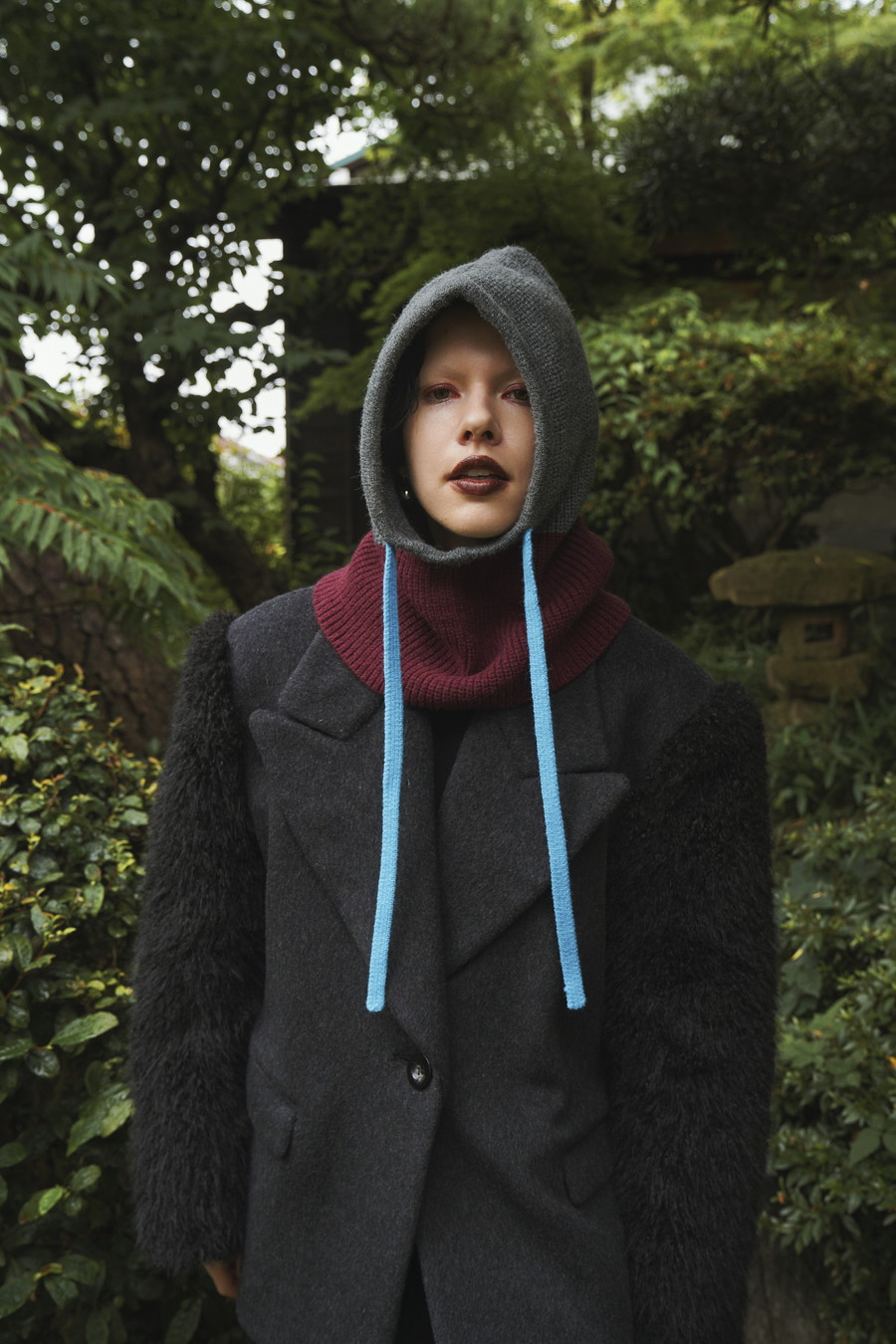 RIB KNIT BALACLAVA