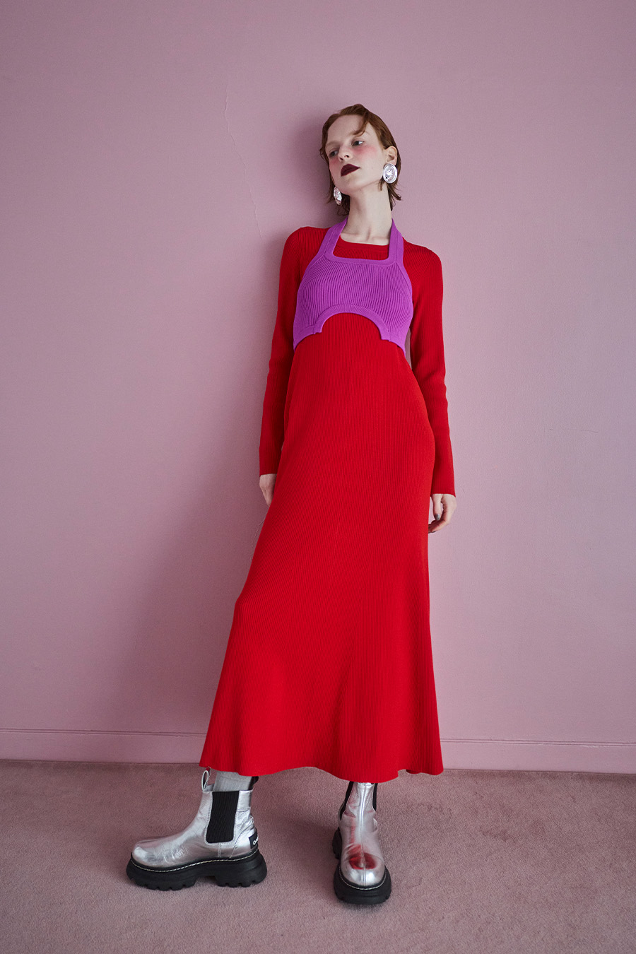 HALTER NECK KT BUSTIER OP SET