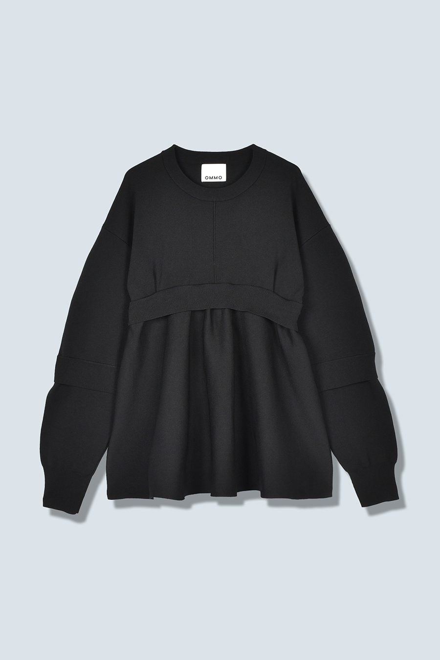 LAYERED FLARE KNIT TOP