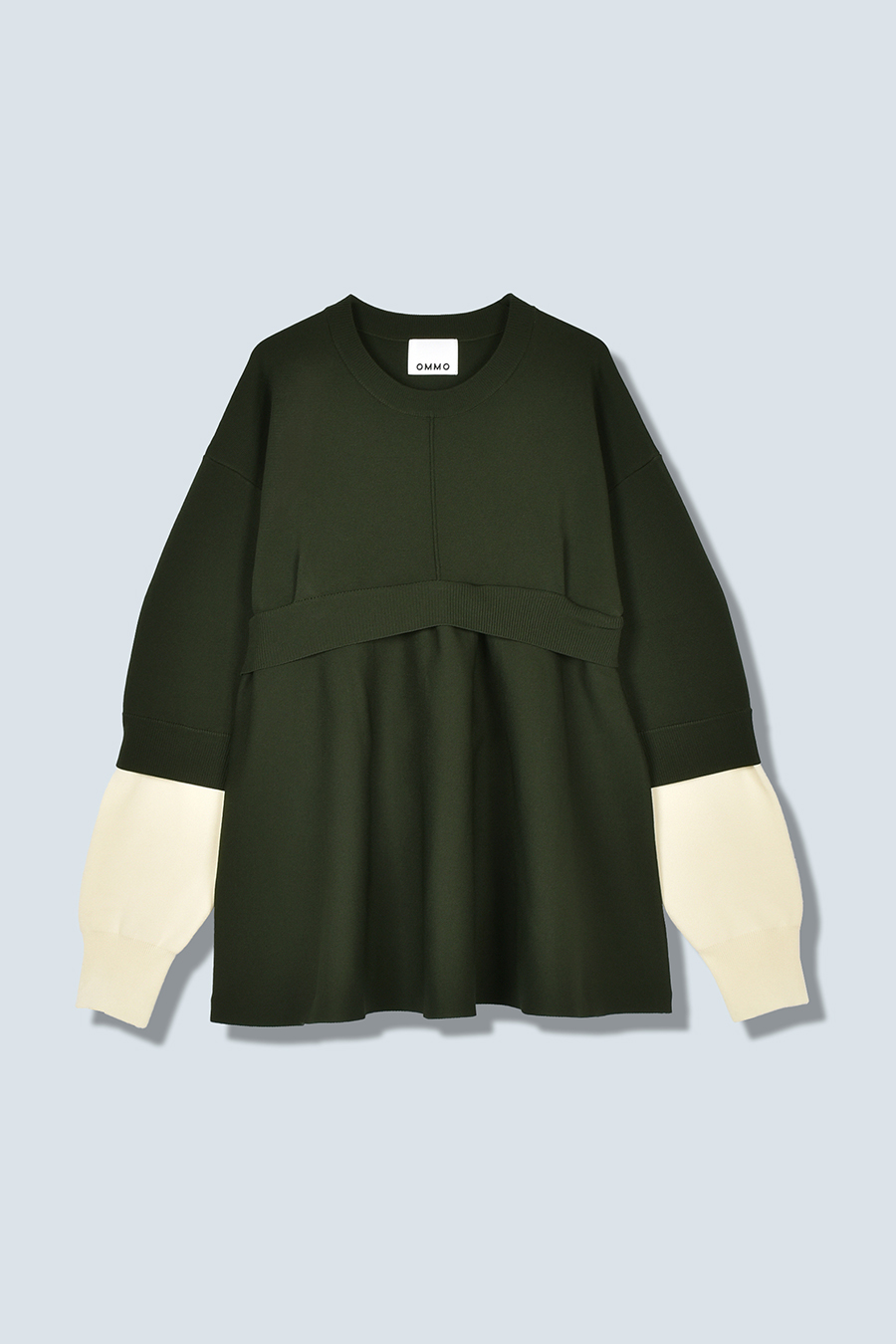 LAYERED FLARE KNIT TOP