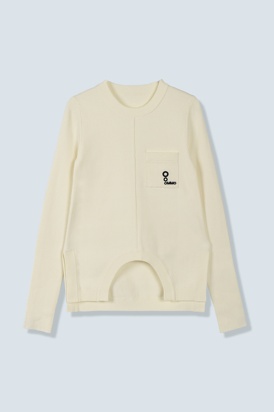 CIRCLE CUT CREW NECK KT TOP