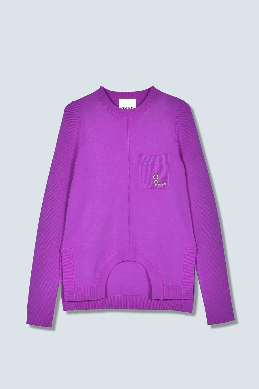 CRCLE CUT CREW NECK KT TOP