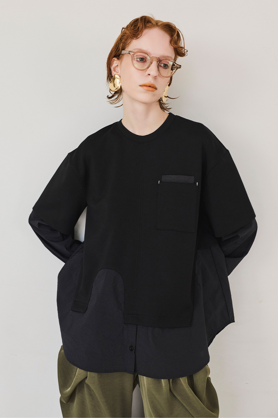 SHIRT LAYERED DOCKING TOP