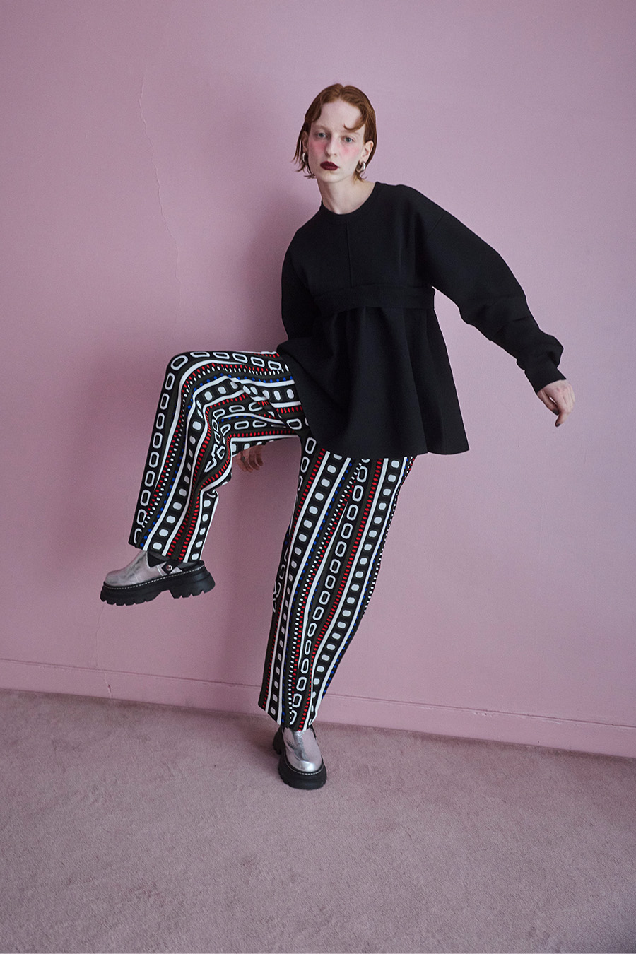 FLASK PATTERN JACQUARD KNIT PT