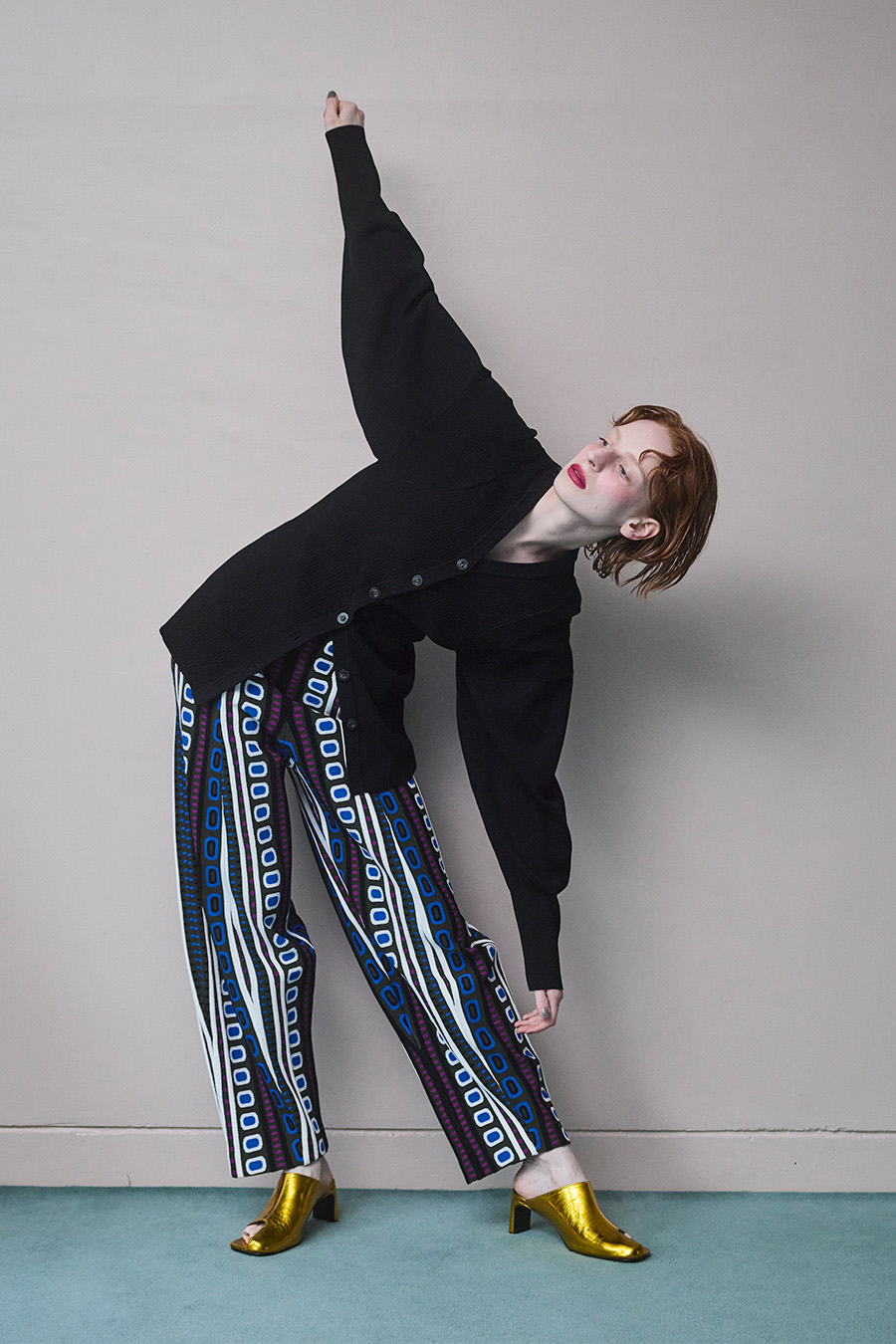 FLASK PATTERN JACQUARD KNIT PT