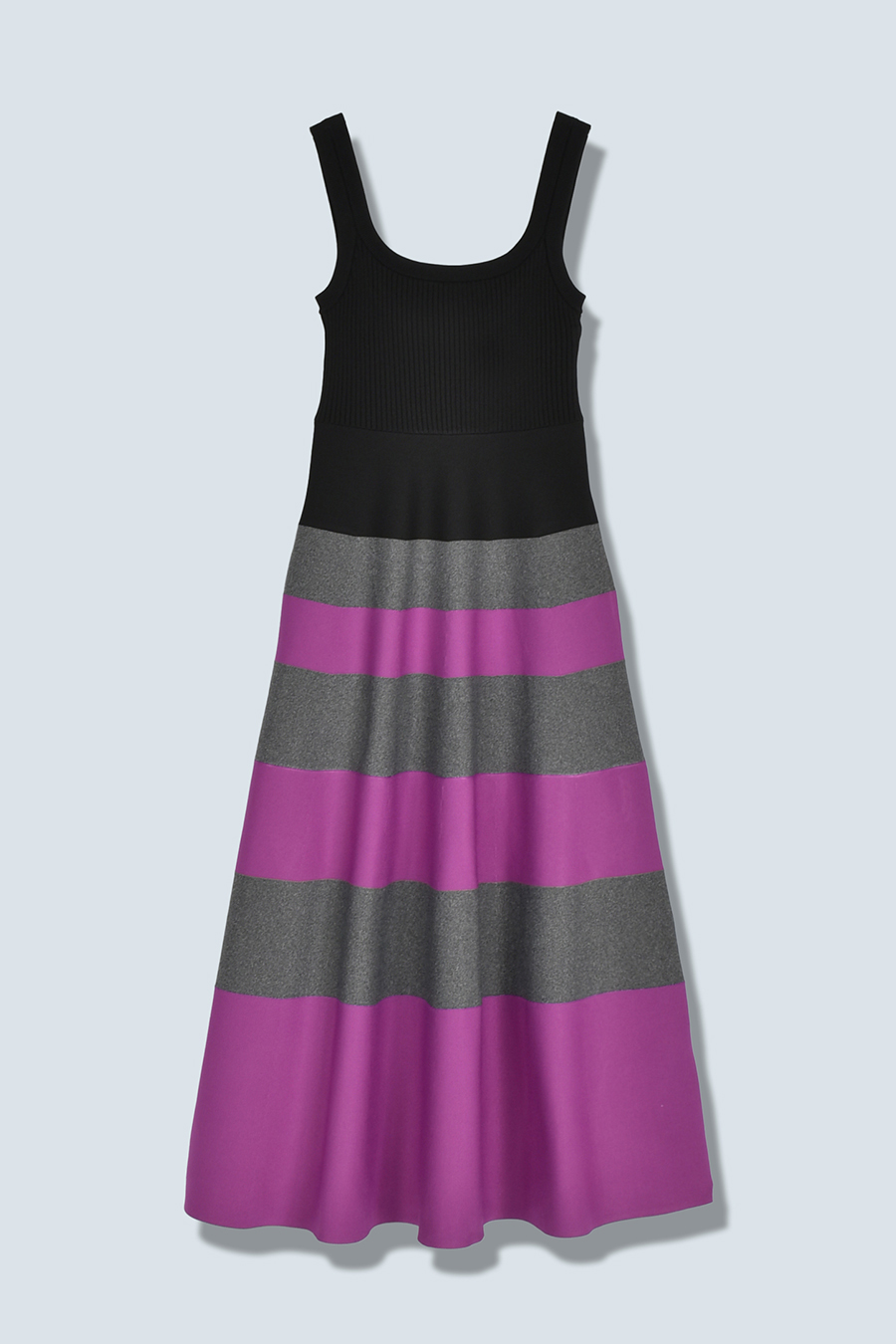 BODER KNIT SQUARE TANK OP