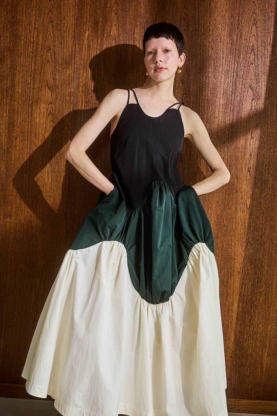 SWELL GATHER CAMI OP