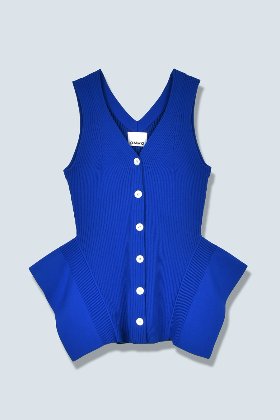 SIDE FLARE V NECK KNIT VEST