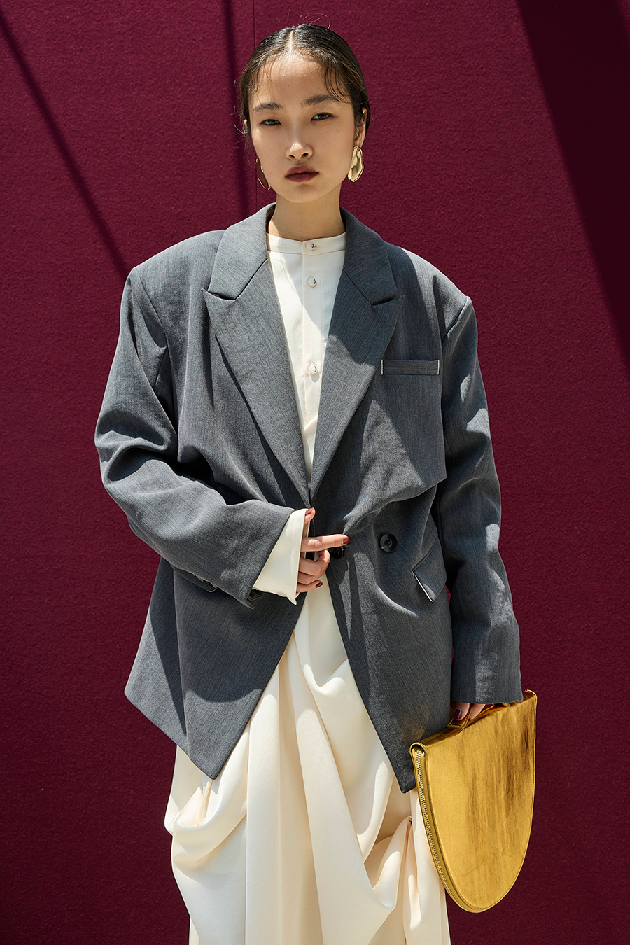TUCK DETAIL JACKET