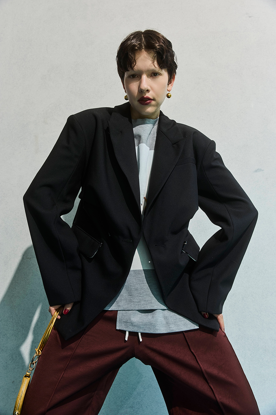 TUCK DETAIL JACKET