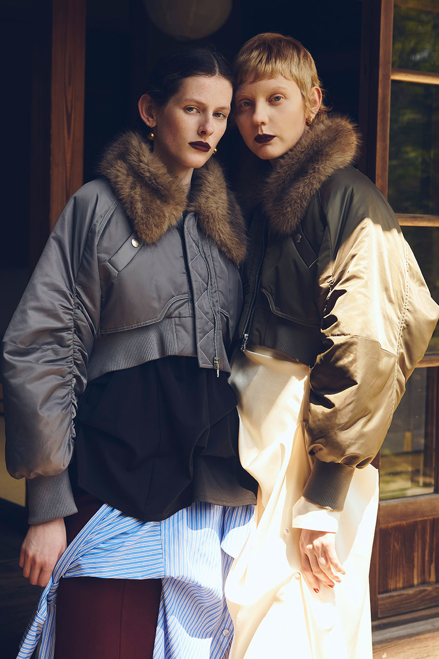 FUR COLLAR SHORT MA-1