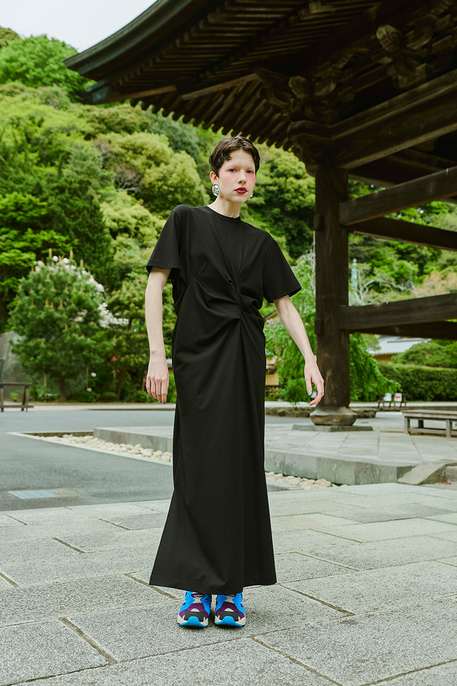 LINE SLIT TUCK H/S OP