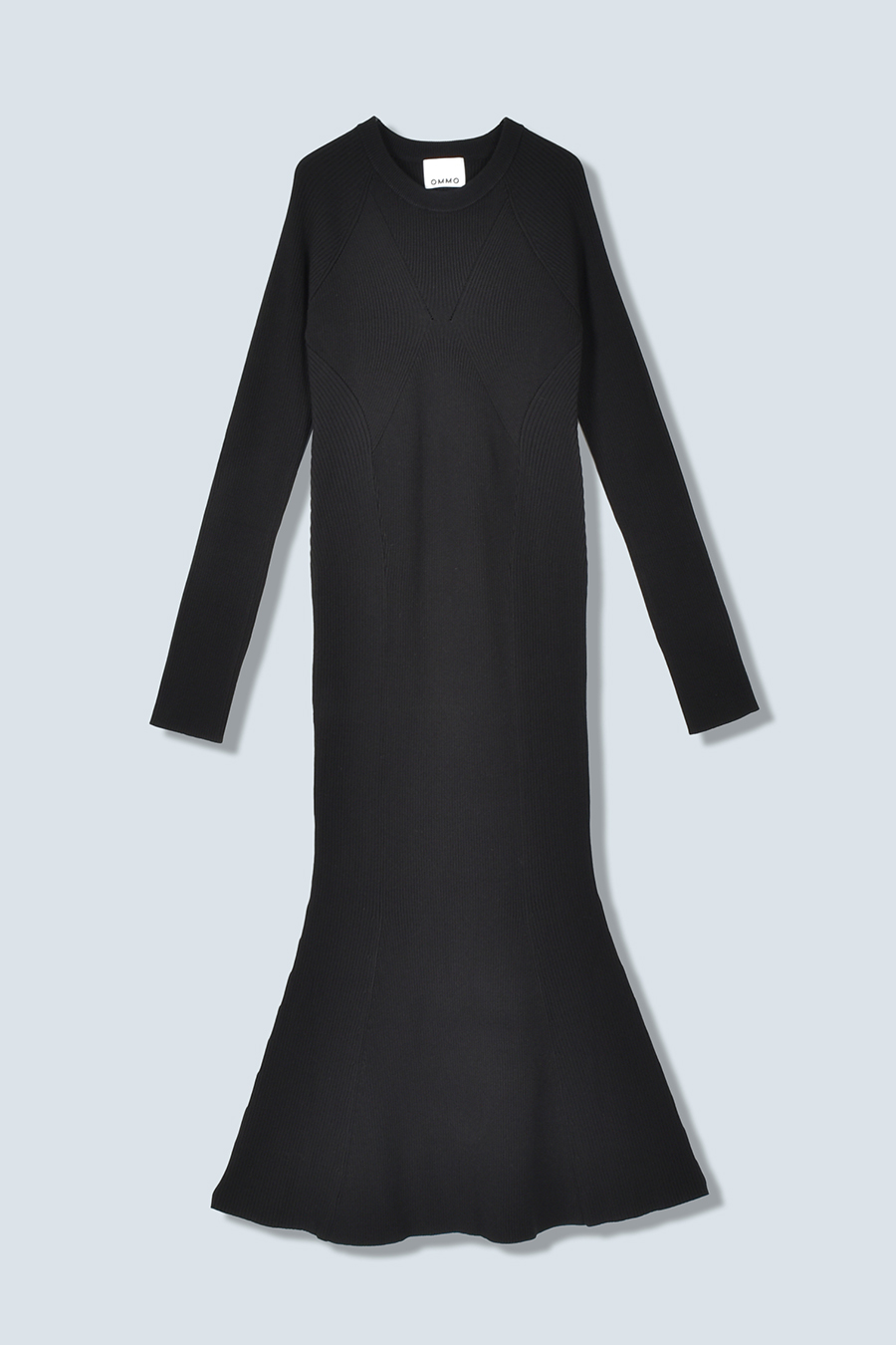 CURVE RIB KNIT OP