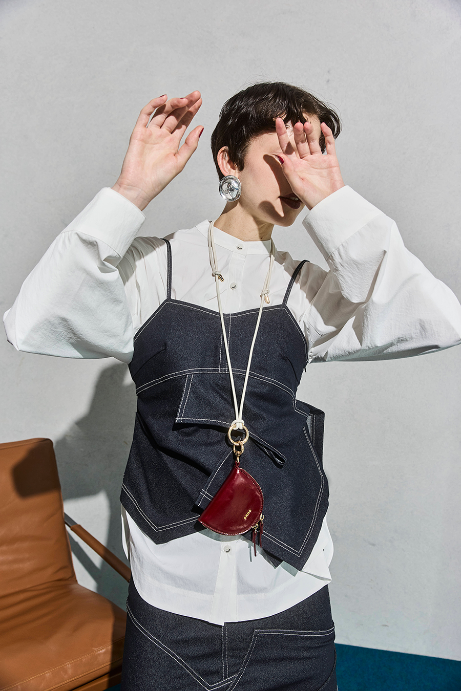 ASYMME FOLD DESIGN BUSTIER