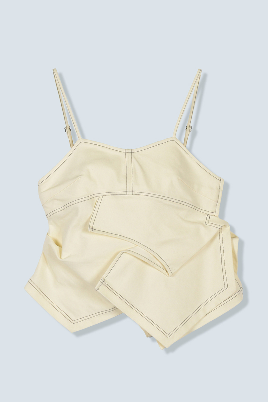 ASYMME FOLD DESIGN BUSTIER