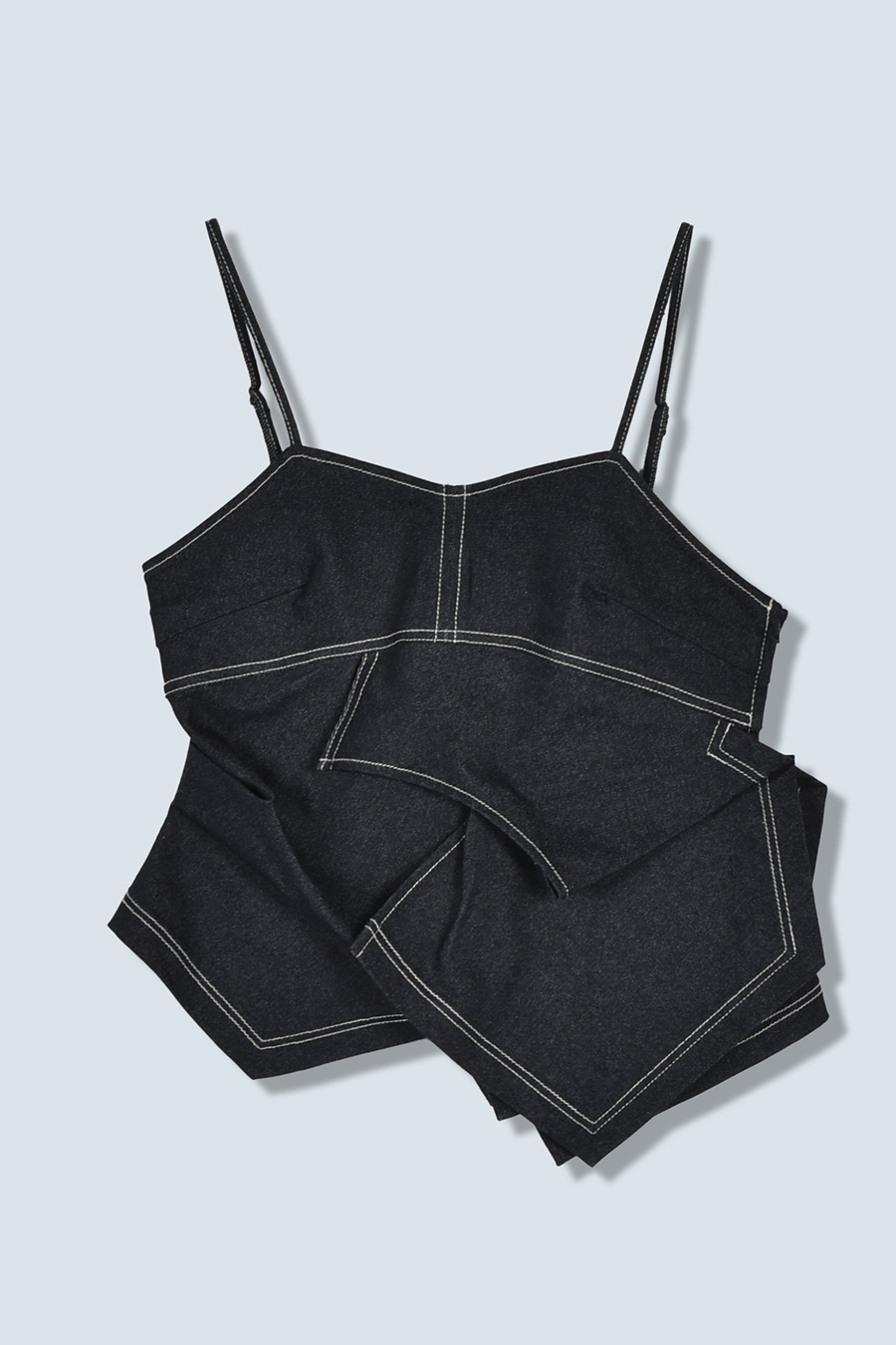 ASYMME FOLD DESIGN BUSTIER
