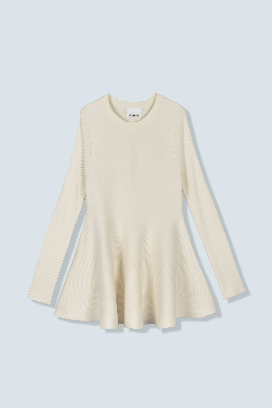 FLARE RIB KNIT TOP
