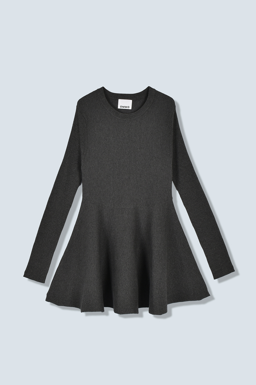 FLARE RIB KNIT TOP