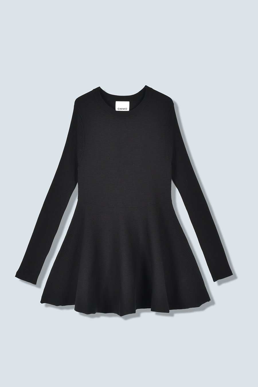 FLARE RIB KNIT TOP