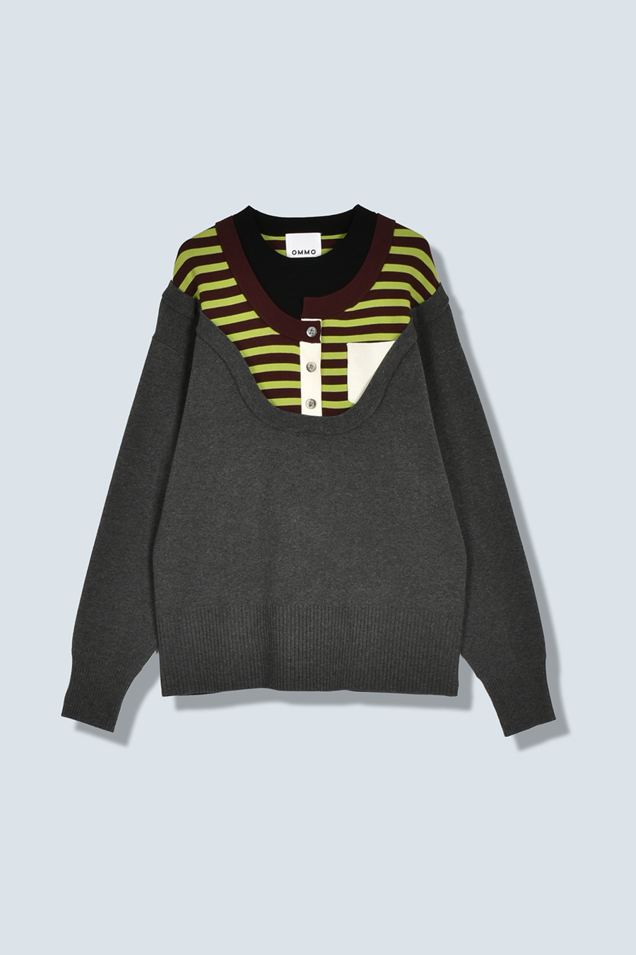 LAYERED KNIT TOP