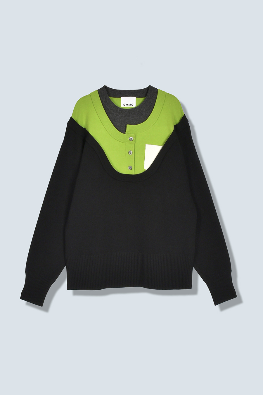 LAYERED KNIT TOP