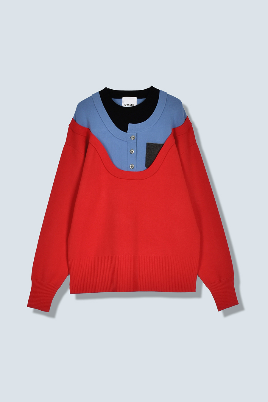 LAYERED KNIT TOP