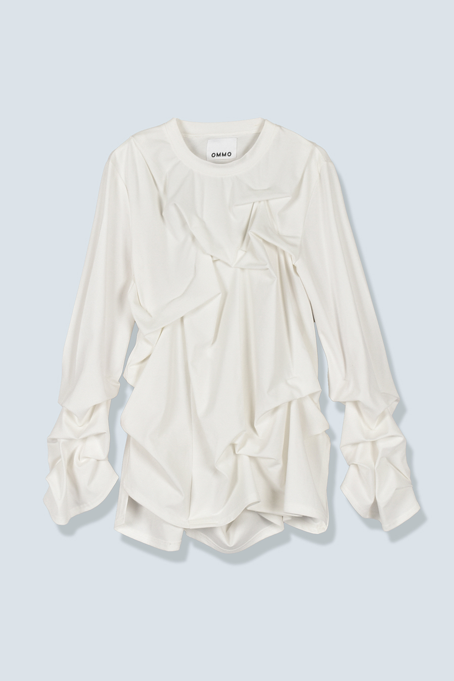 TUCK DRAPE LONG SLEEVE TOP