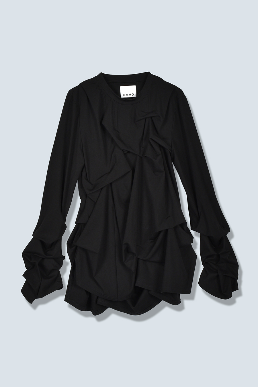 TUCK DRAPE LONG SLEEVE TOP